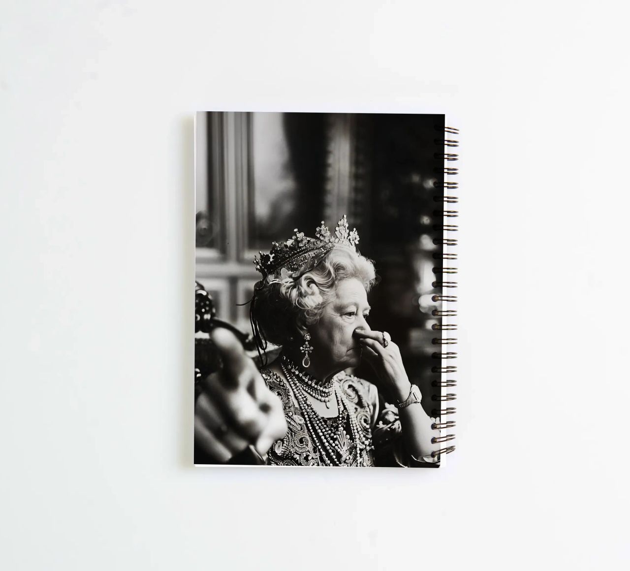 Funny Bathroom Vintage Queen Meme Art carnet à spirale de kembangross