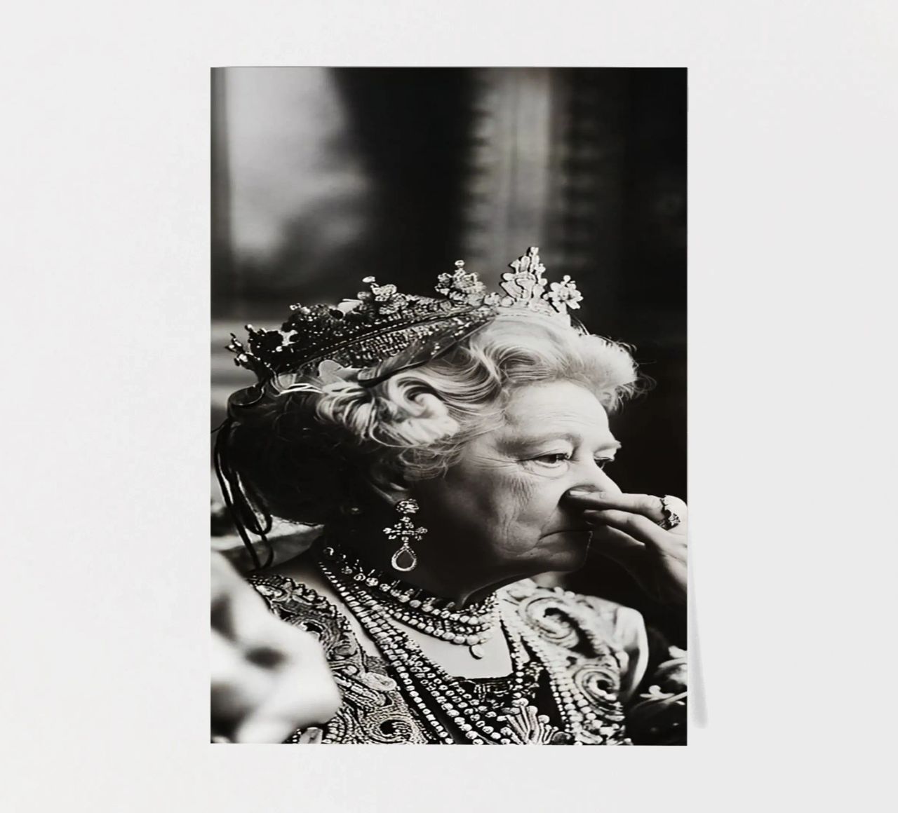 Funny Bathroom Vintage Queen Meme Art planche autocollant de kembangross