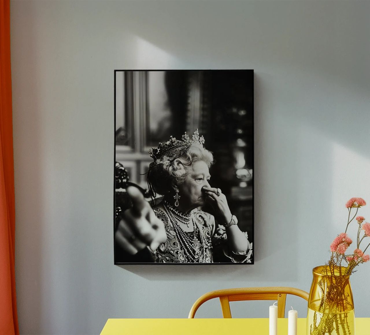 Funny Bathroom Vintage Queen Meme Art plexiglas de kembangross