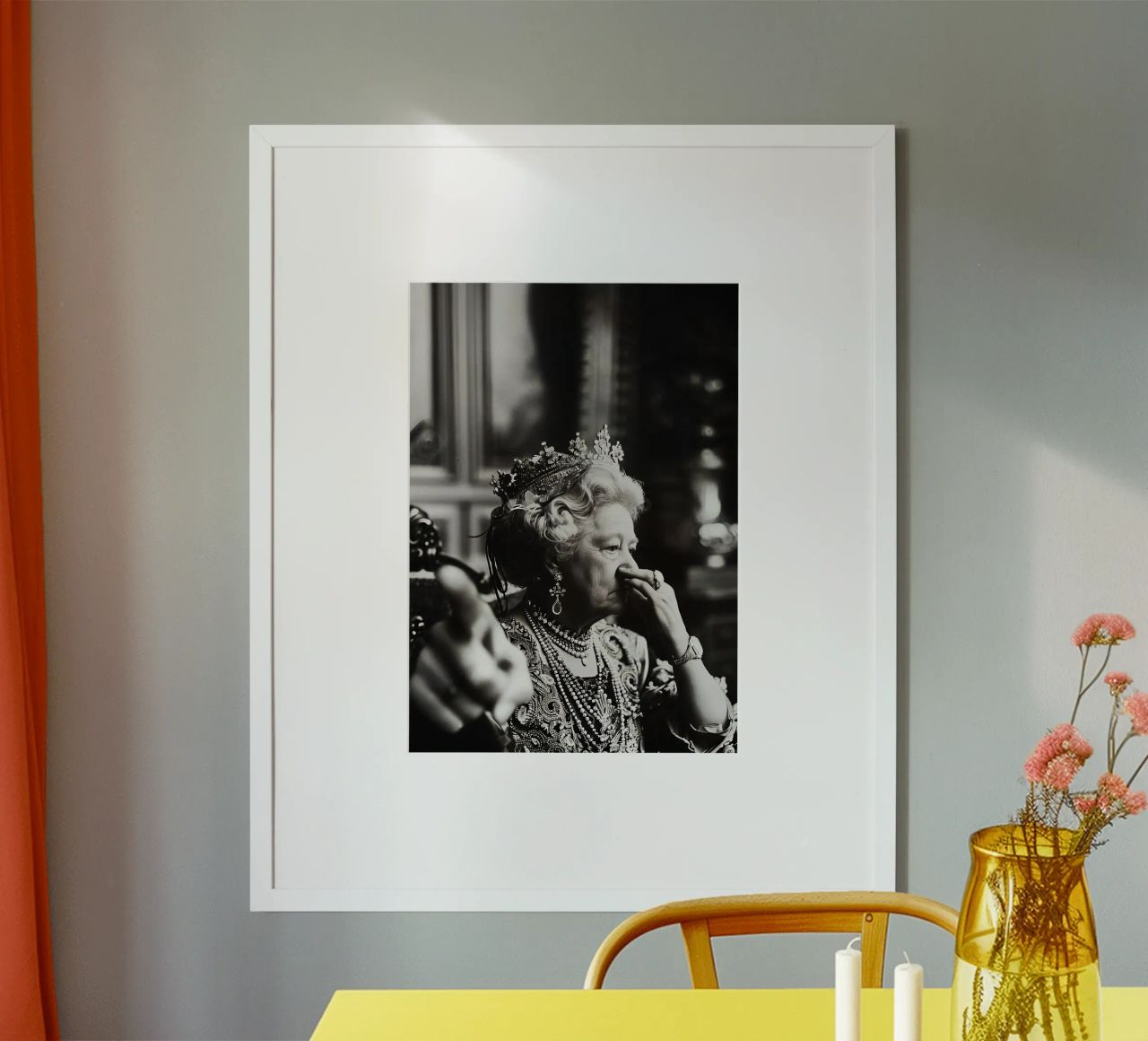 Funny Bathroom Vintage Queen Meme Art poster de kembangross