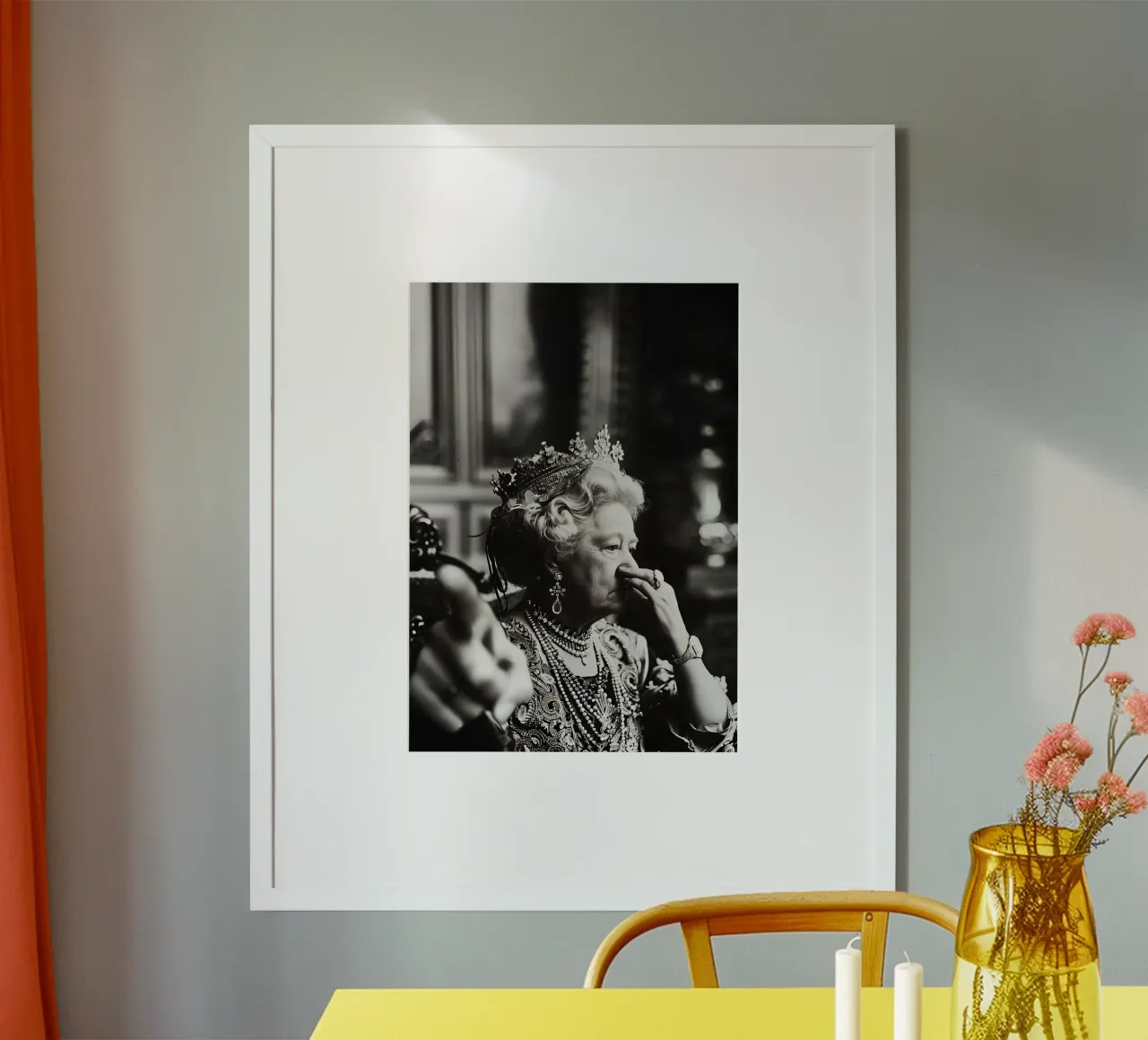 Funny Bathroom Vintage Queen Meme Art poster by kembangross