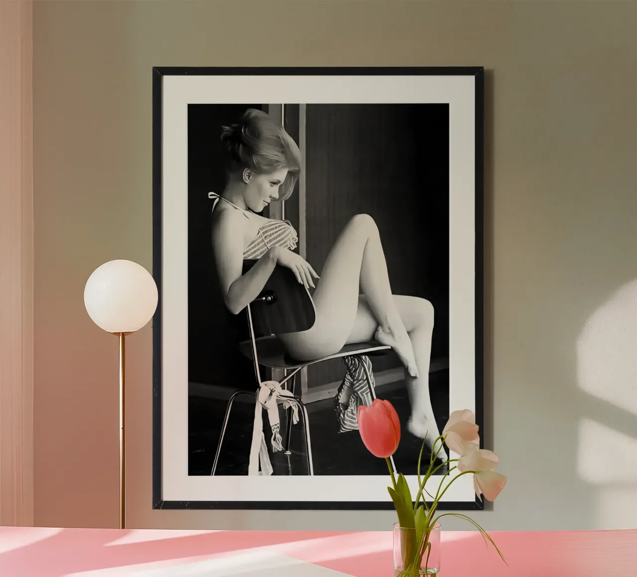 Buon venerdì mattina da Miss Melba Ogle Vintage Retro Art poster con telaio in alluminio da kembangross