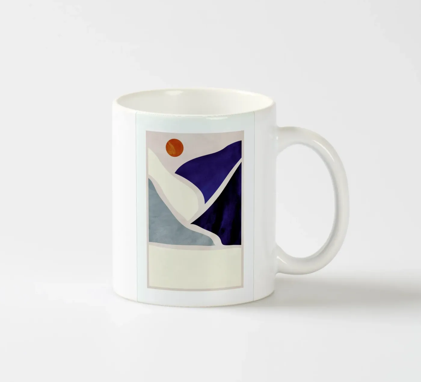 Collage ceramic mug by Pure