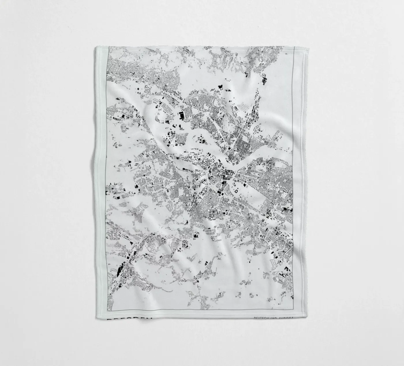 Dresden Fleecedecke von The Cartography Collection