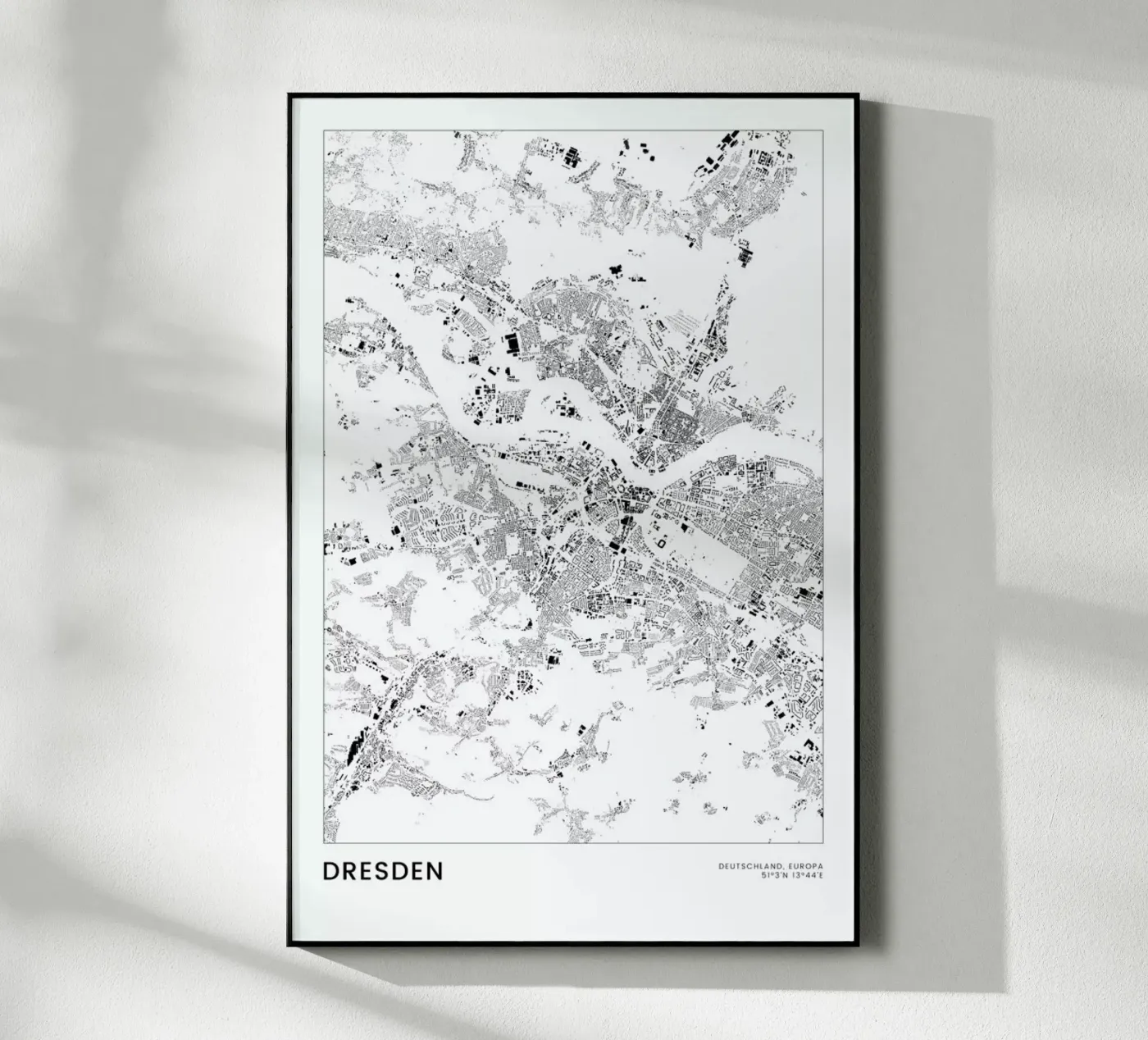 Dresden plexiglas de The Cartography Collection