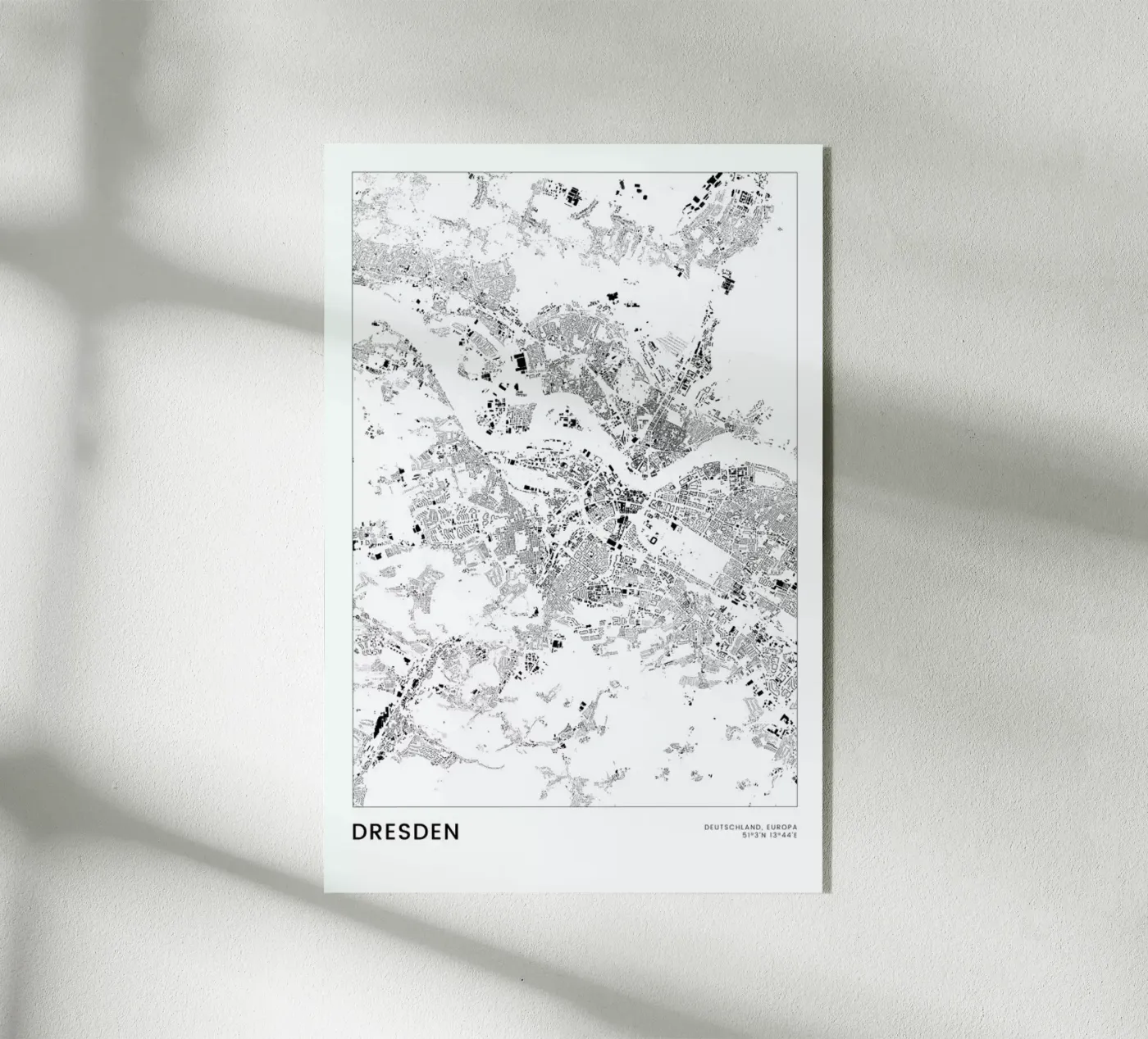 Dresden plexiglas de The Cartography Collection