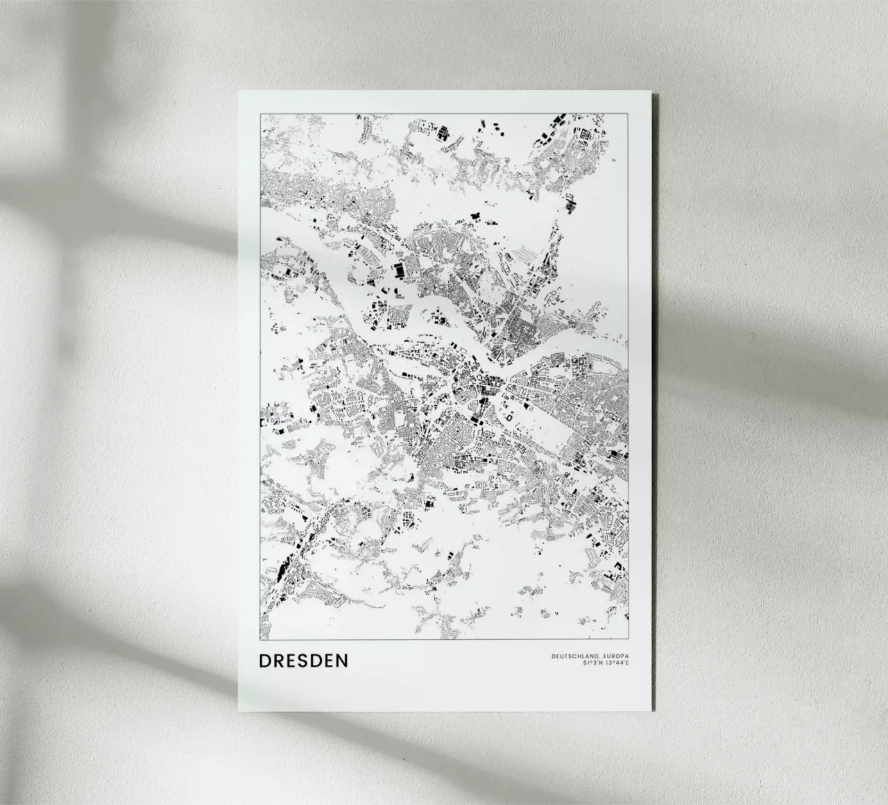 Dresden alluminio dibond da The Cartography Collection