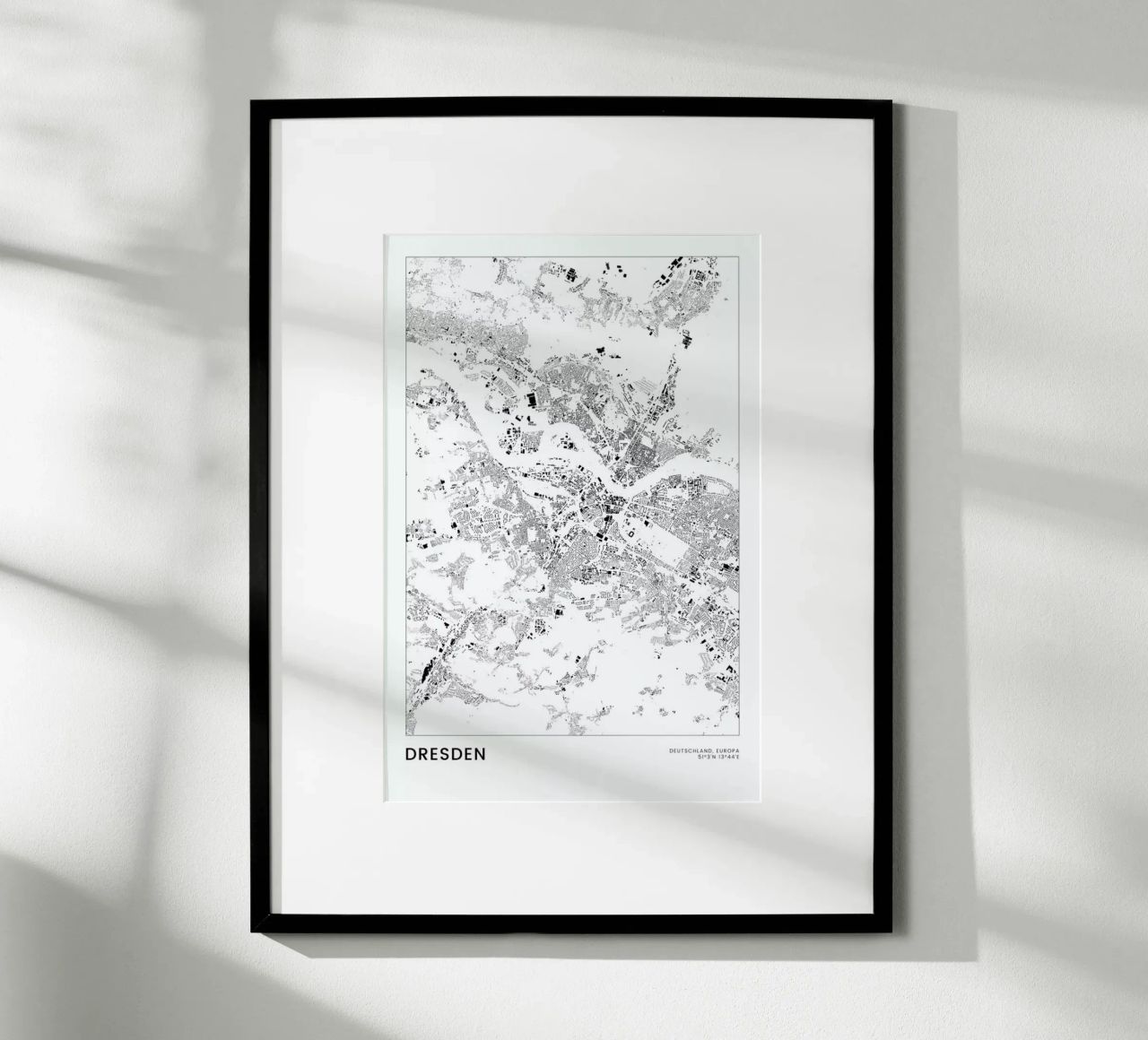 Dresden Poster von The Cartography Collection