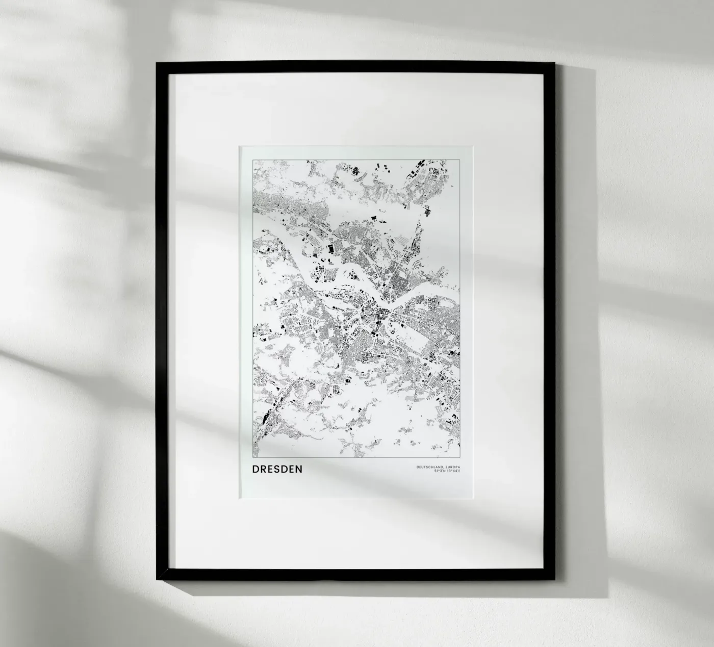 Dresden poster van The Cartography Collection