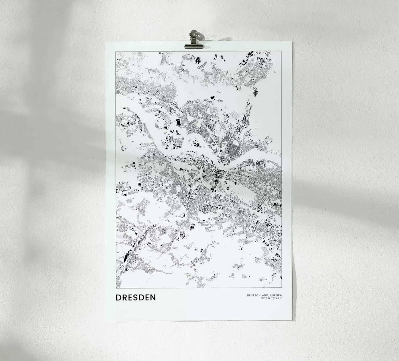 Dresden poster van The Cartography Collection