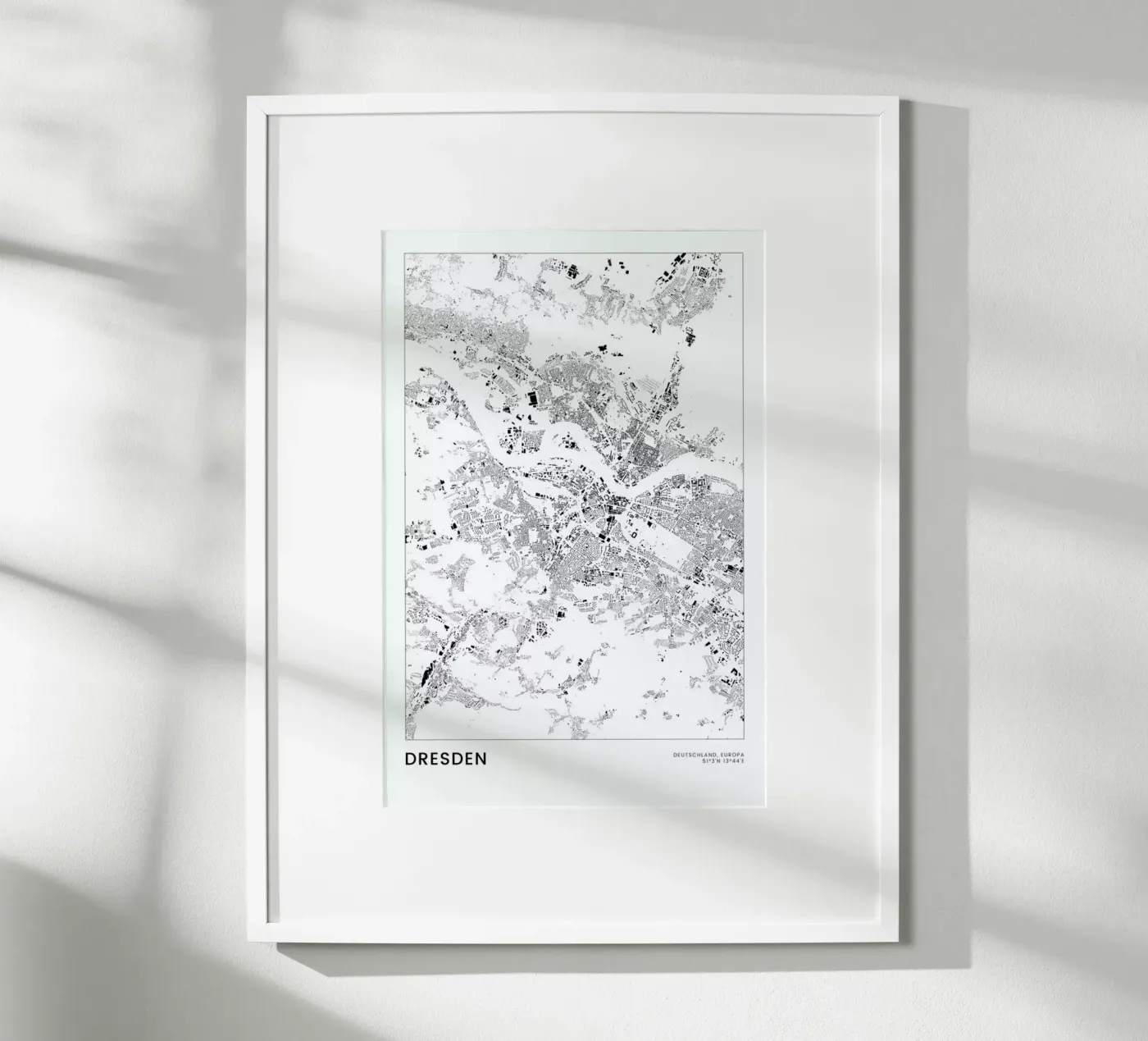 Dresden poster van The Cartography Collection