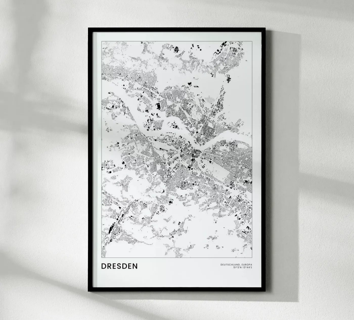 Dresden poster van The Cartography Collection