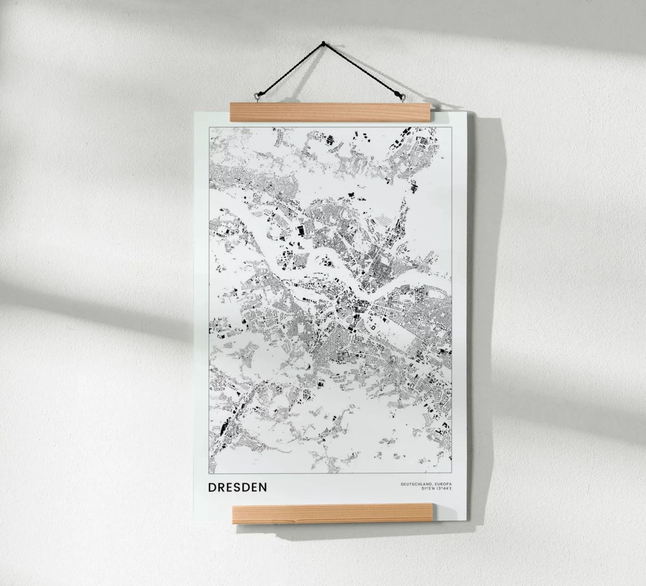 Dresden Poster von The Cartography Collection
