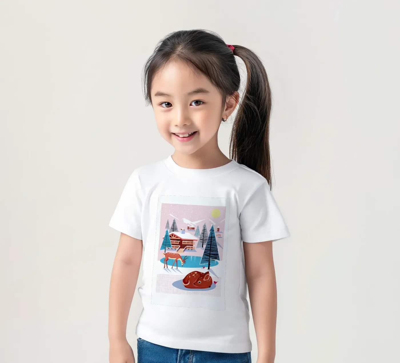 Deer t-shirt bambini da Rocket68