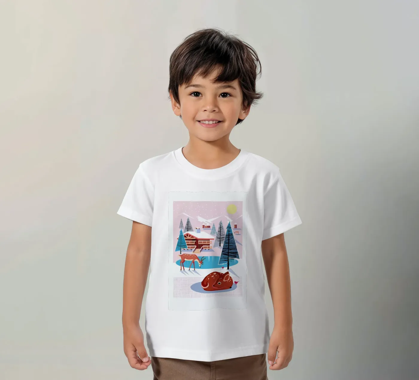Deer t-shirt bambini da Rocket68