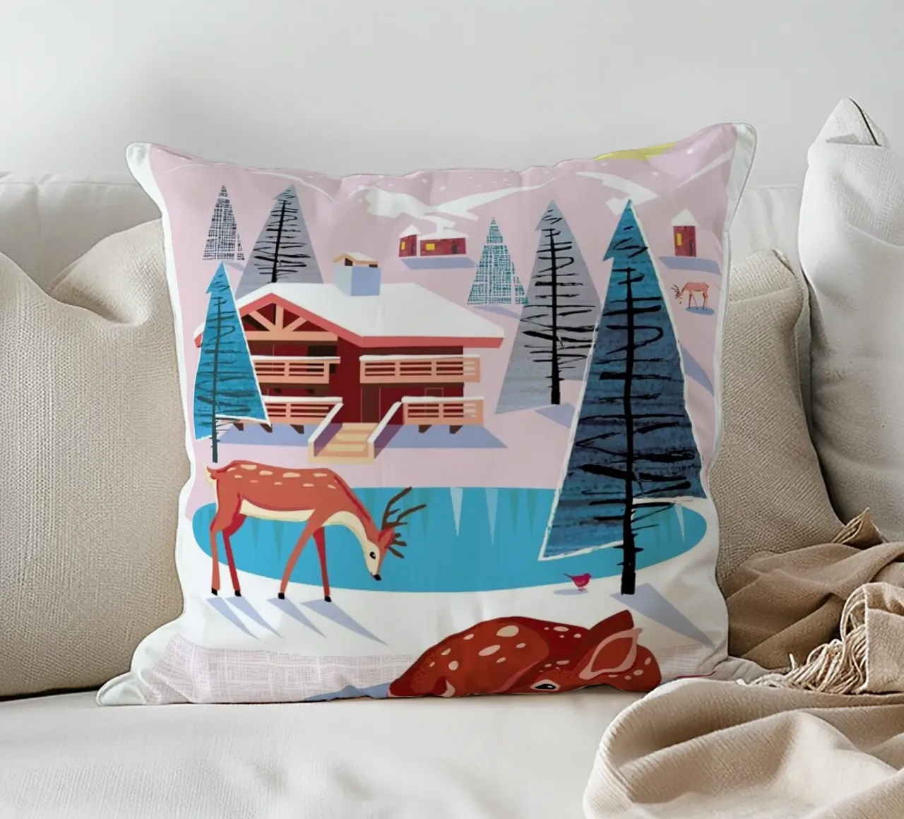 Deer cuscino da Rocket68