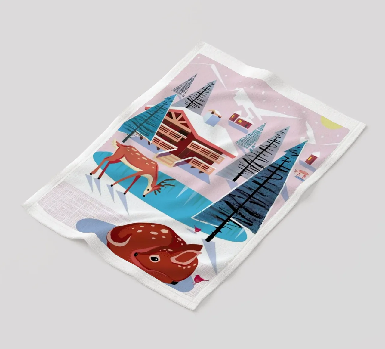 Deer Fleecedecke von Rocket68