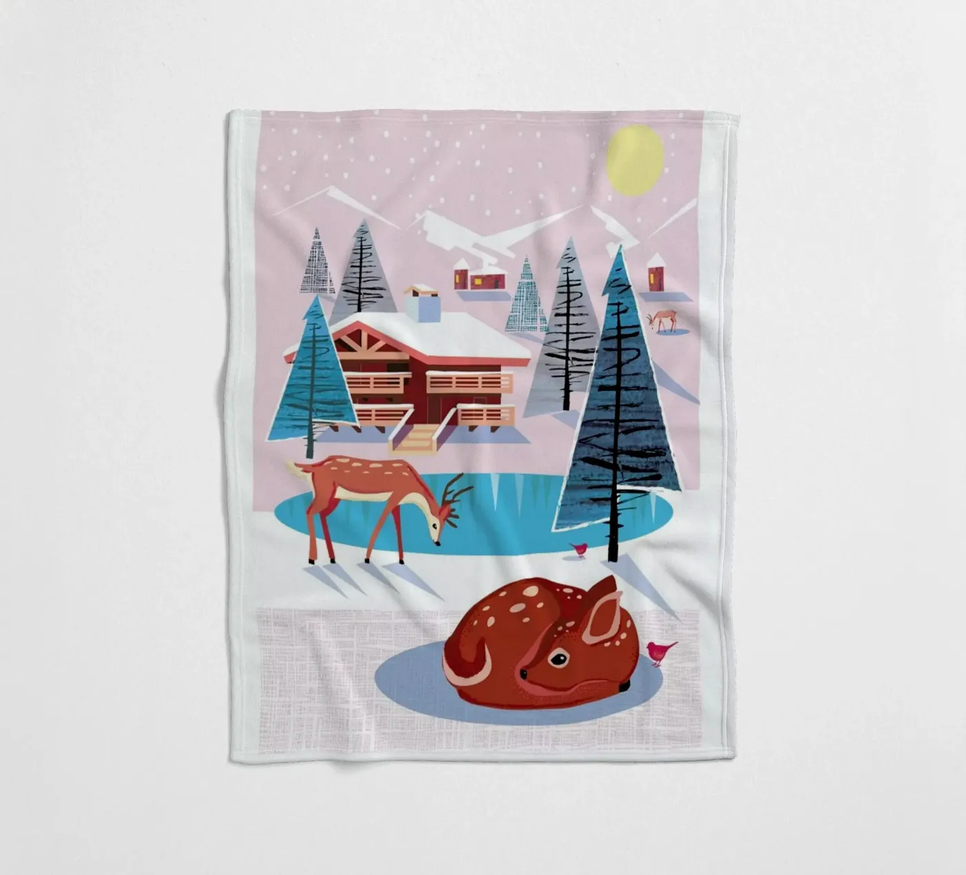 Deer Fleecedecke von Rocket68