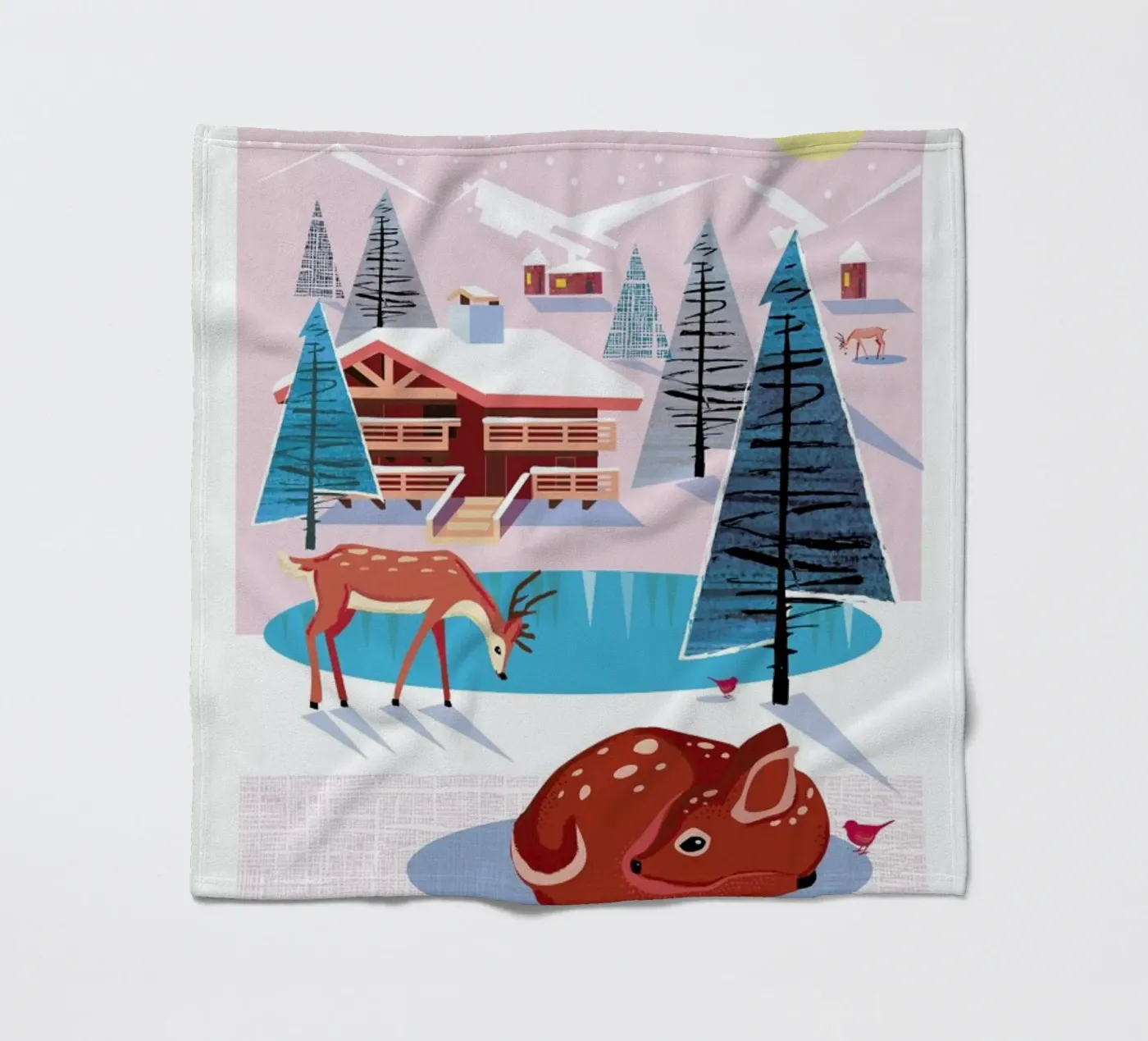 Deer Fleecedecke von Rocket68