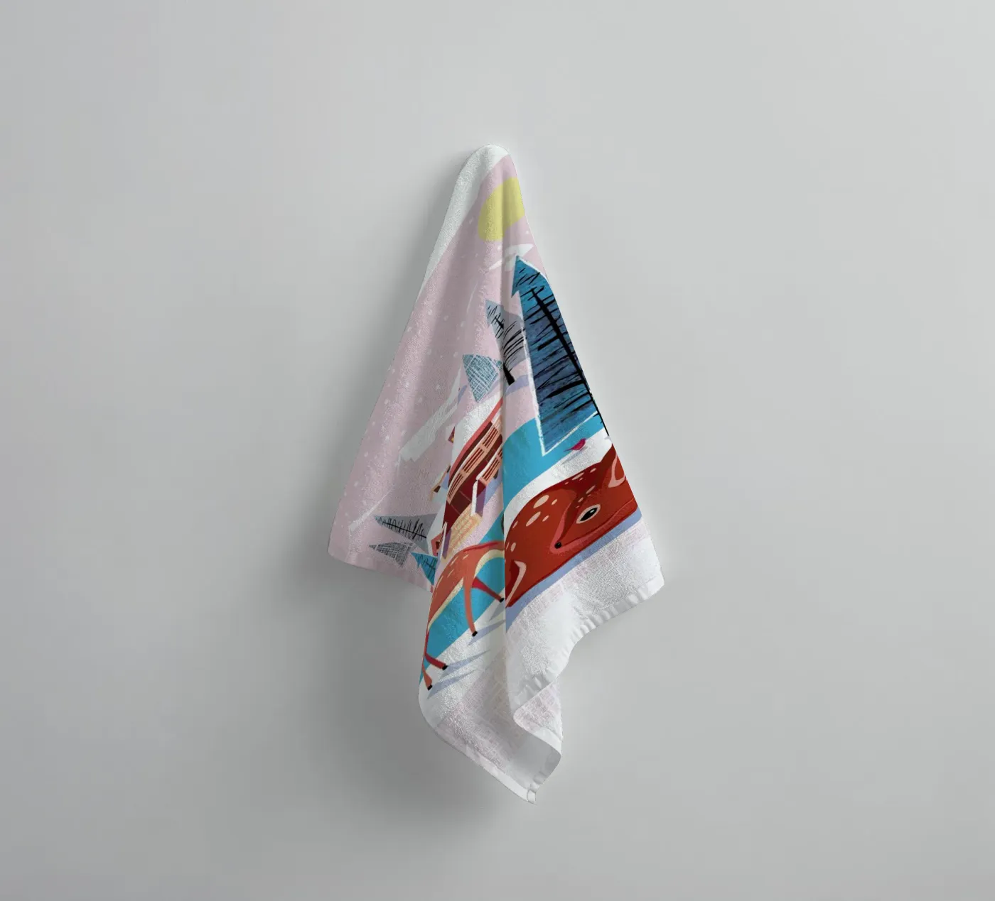 Deer badhanddoek van Rocket68