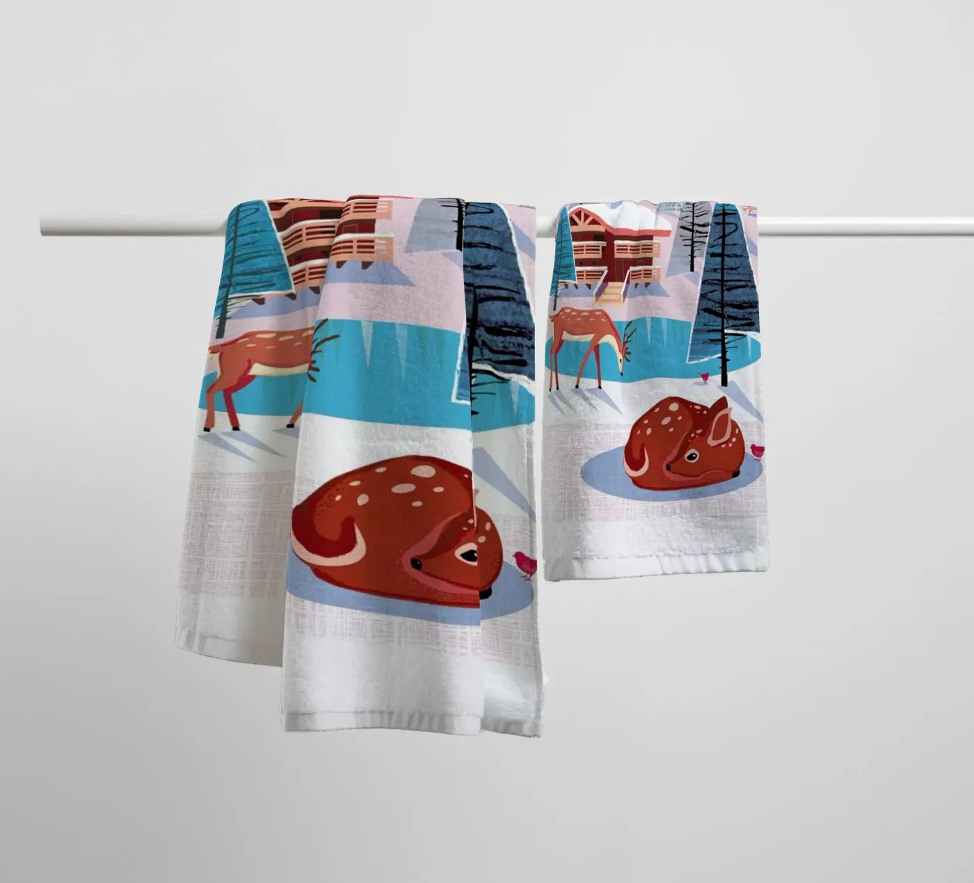 Deer badhanddoek van Rocket68