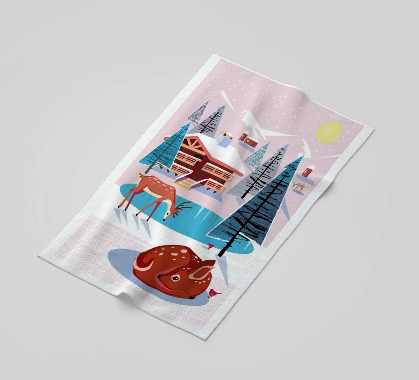 Deer strandhanddoek van Rocket68