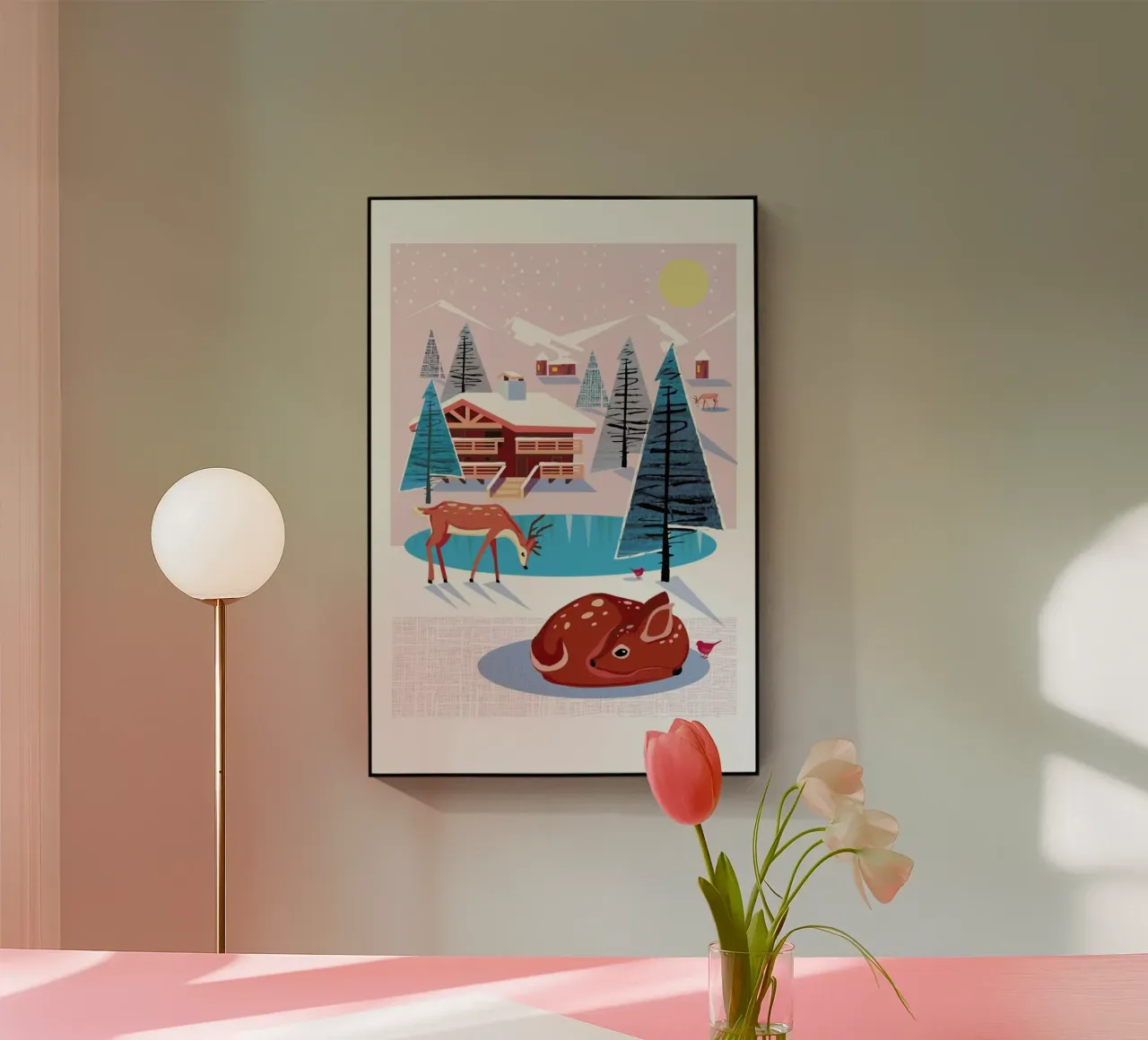 Deer acryl van Rocket68