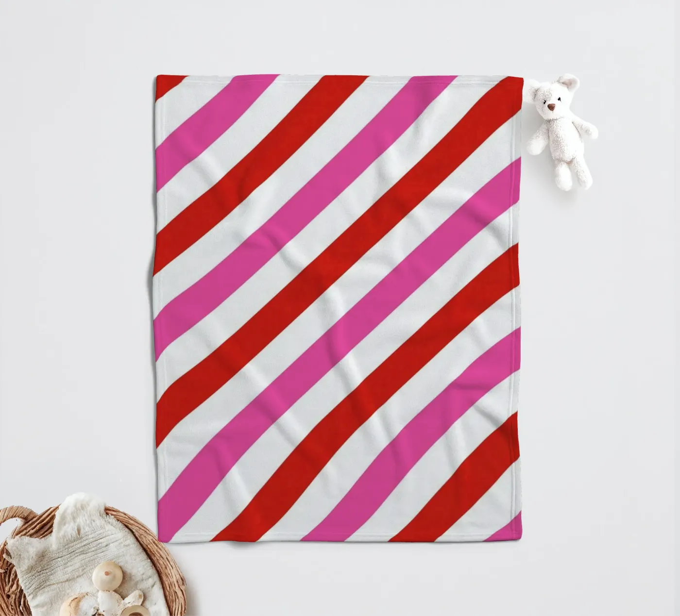 Candy Stripes fleecedeken van Bo Lundberg