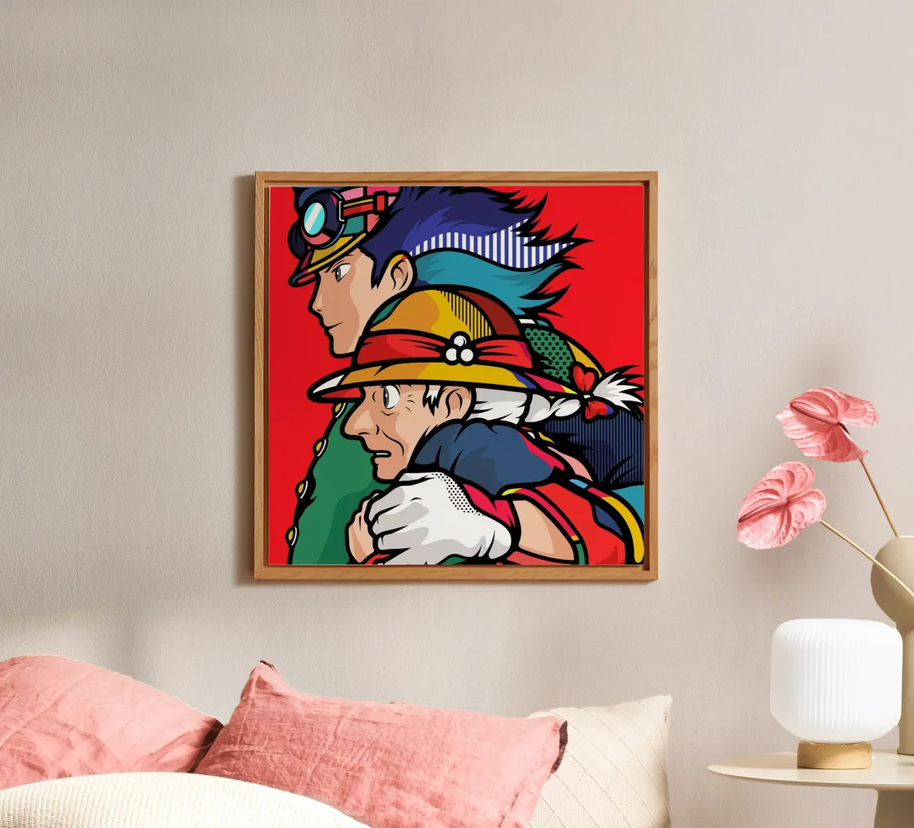 Howl's Moving Castle alluminio dibond da Van Orton Design