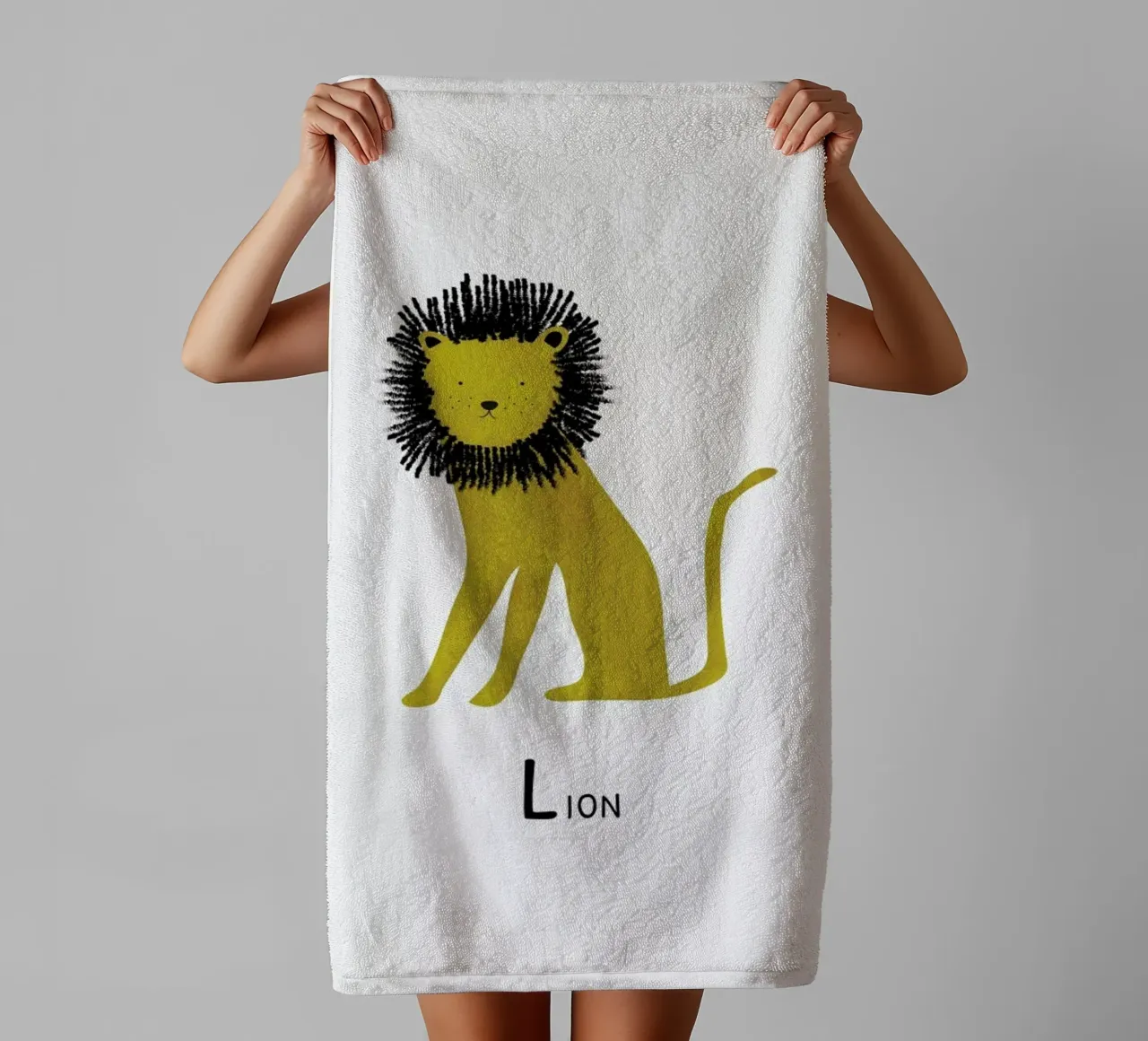 Lion asciugamano da bagno da Little Flourishes