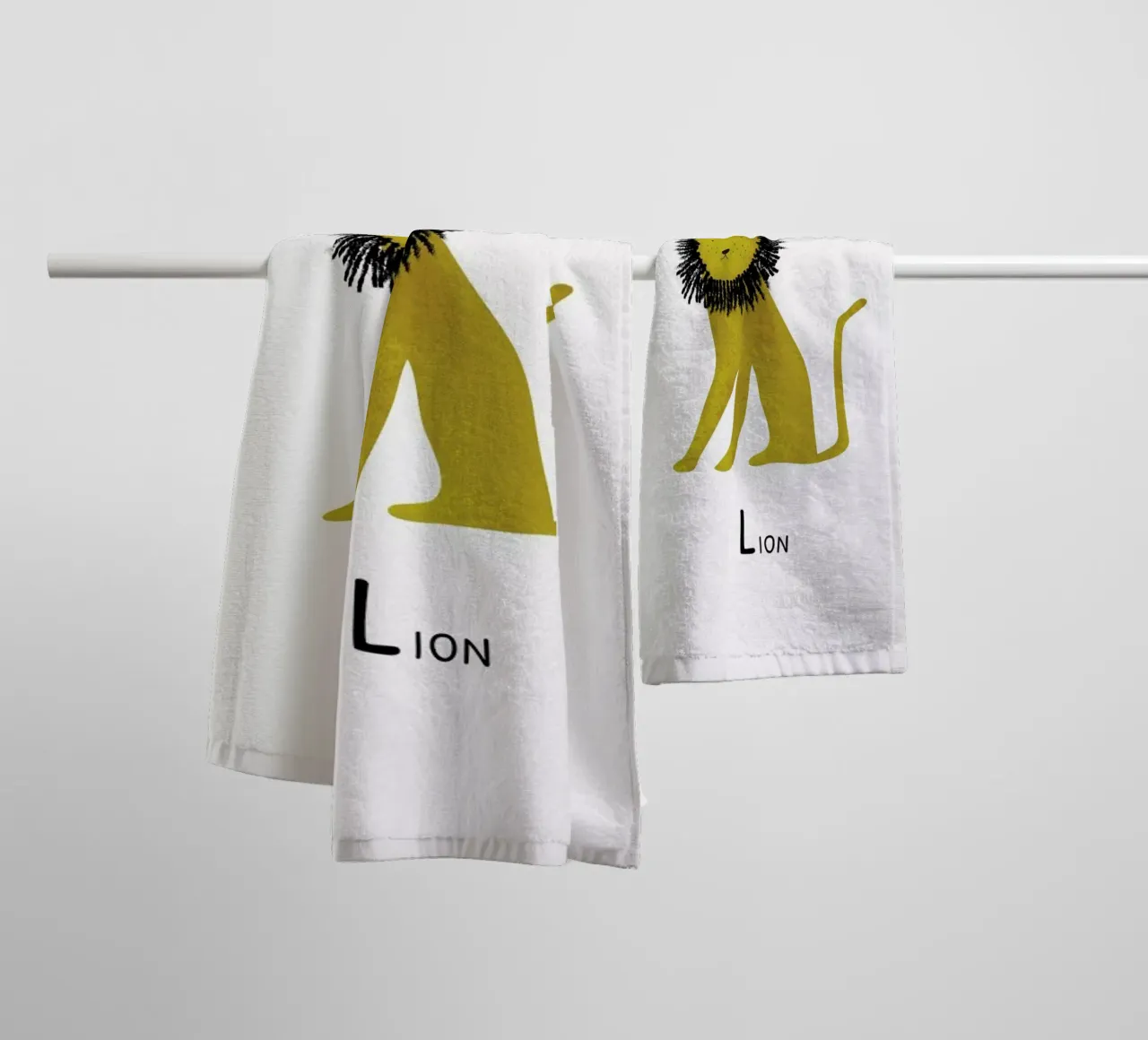 Lion asciugamano da bagno da Little Flourishes