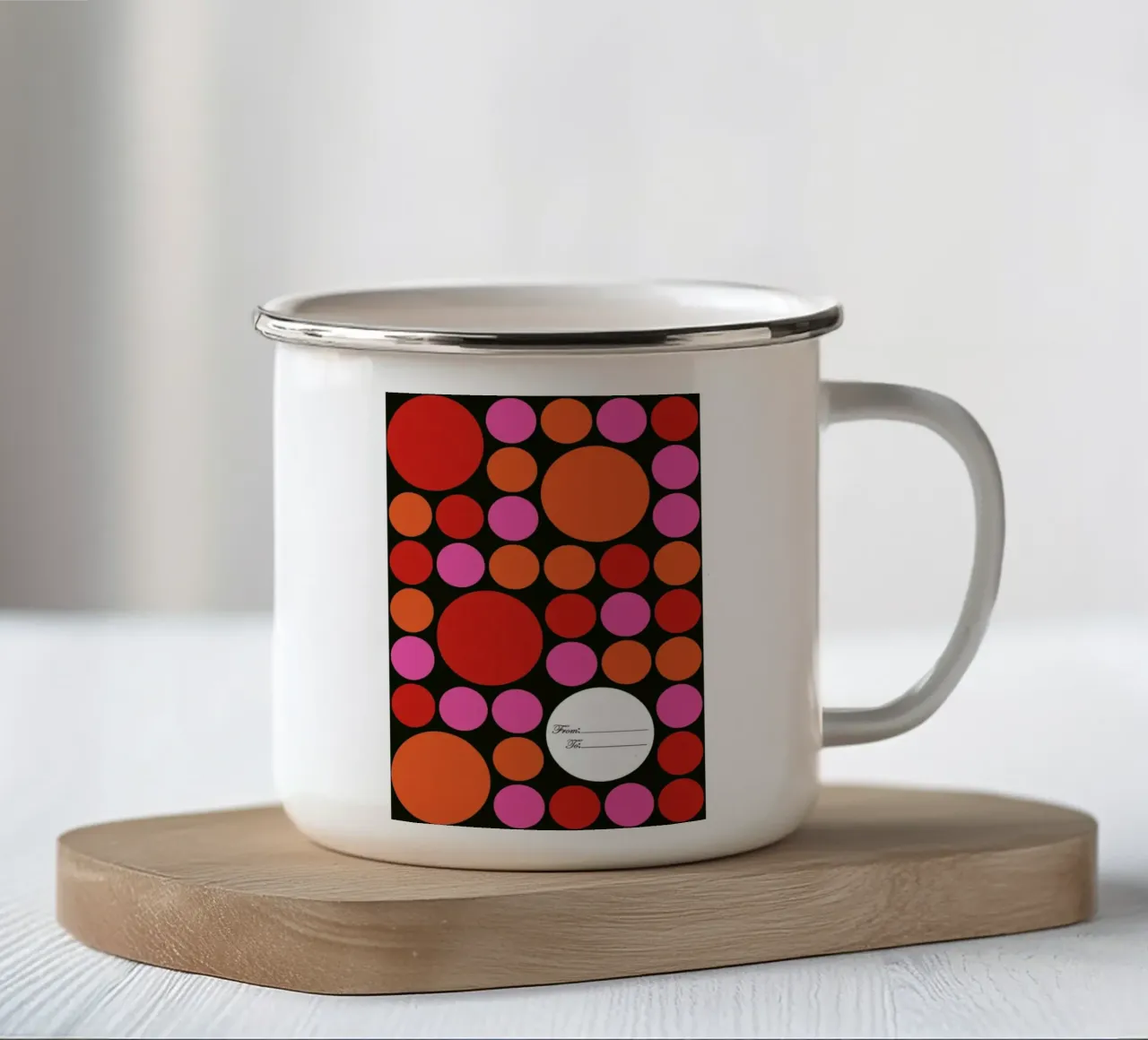 From Me To You / Green tazza in smalto da Bo Lundberg