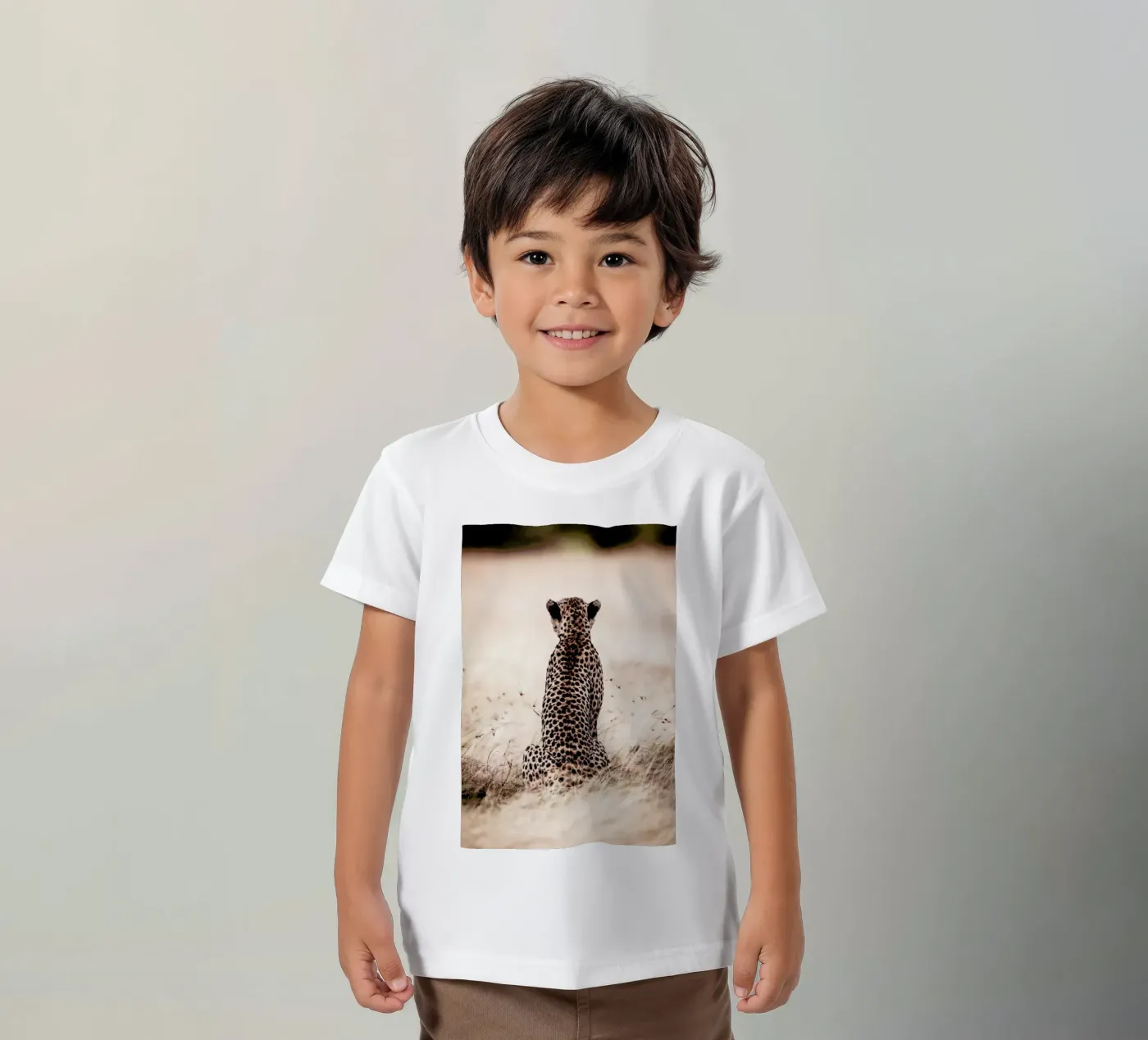 Still Leopard t-shirt bambini da Natural Kingdom