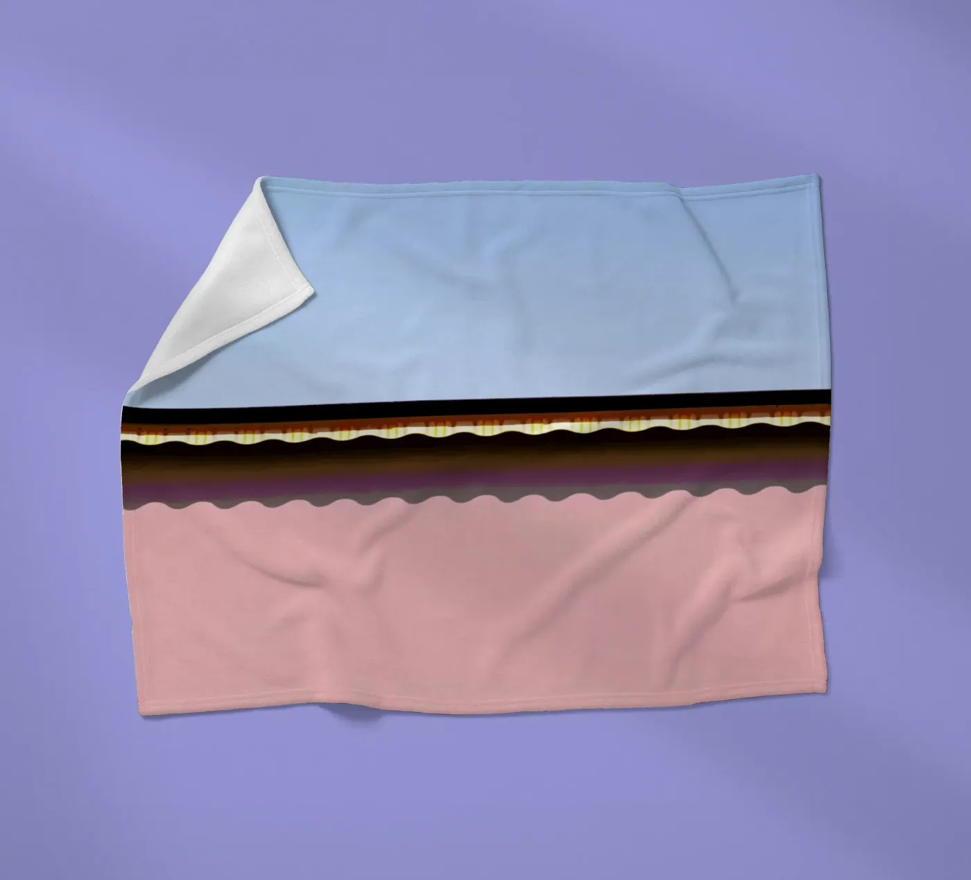 Waves fleece blanket by Rupert Höller