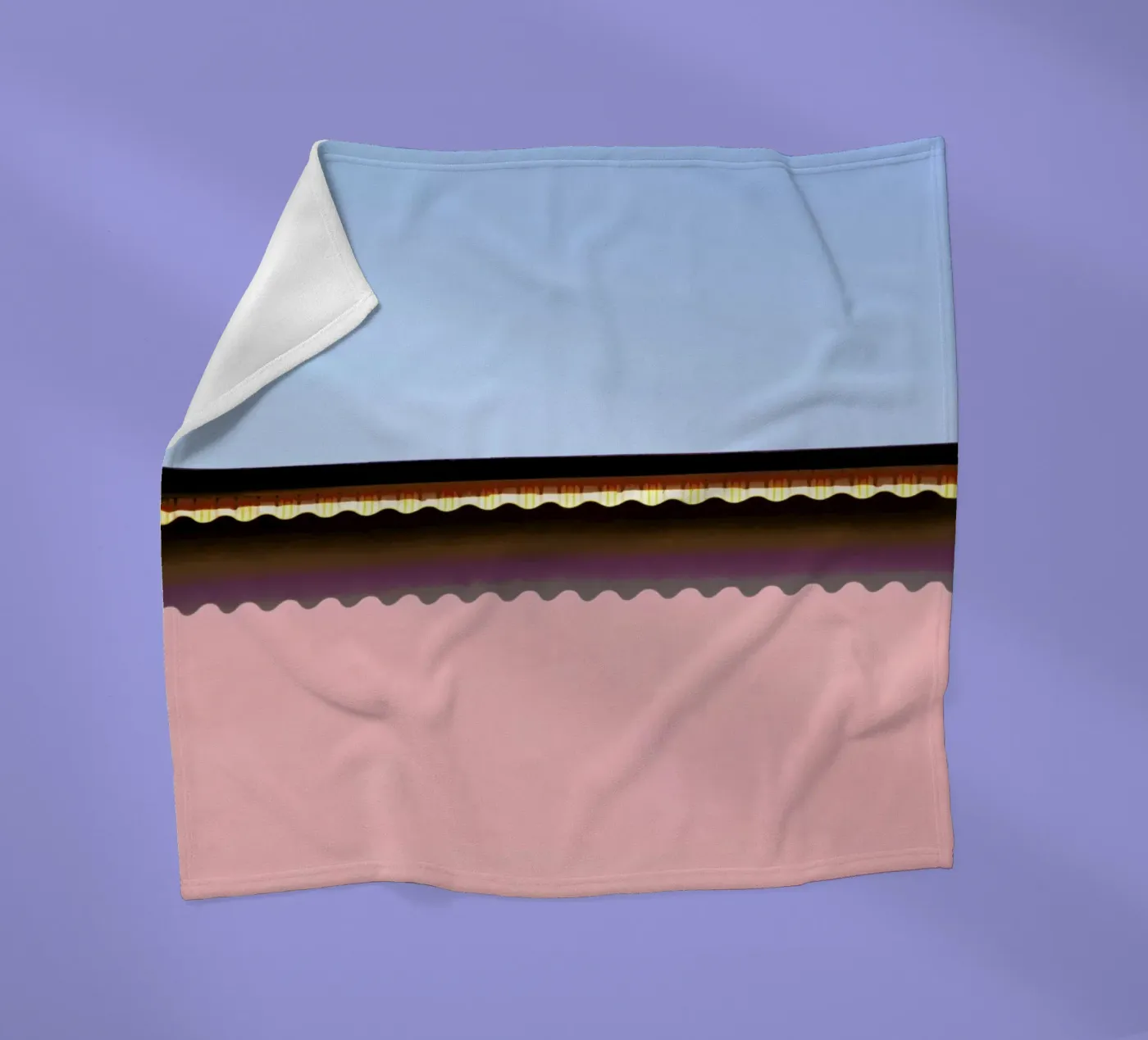 Waves fleece blanket by Rupert Höller