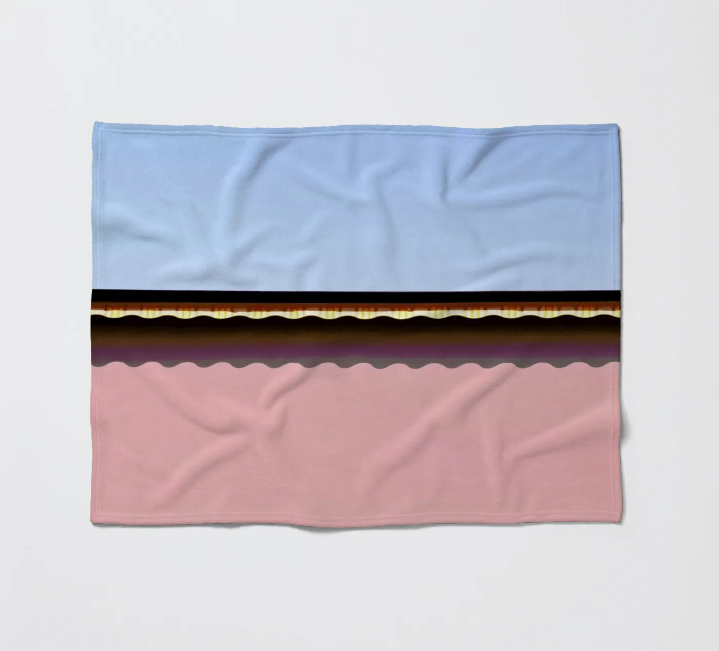 Waves fleece blanket by Rupert Höller