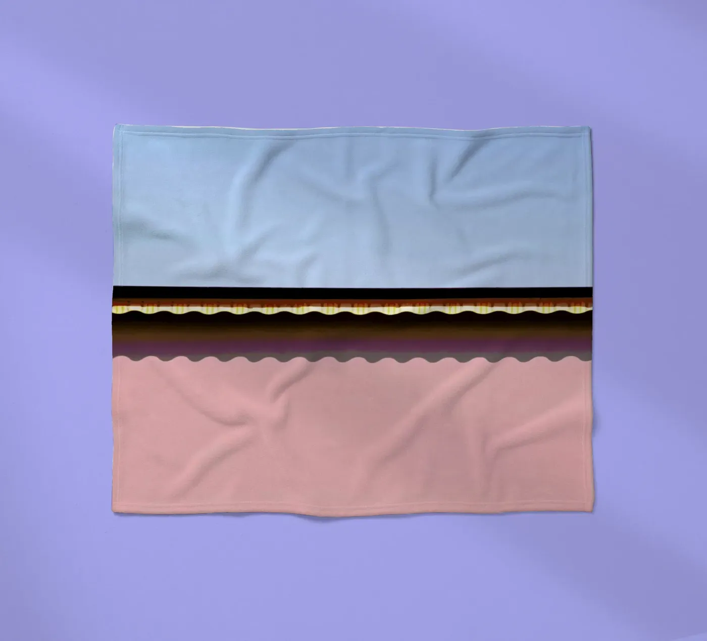 Waves fleece blanket by Rupert Höller