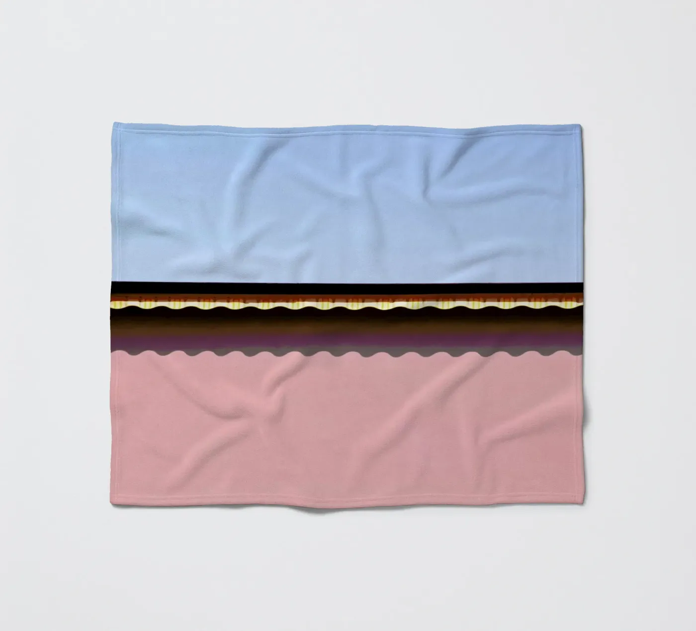 Waves fleece blanket by Rupert Höller