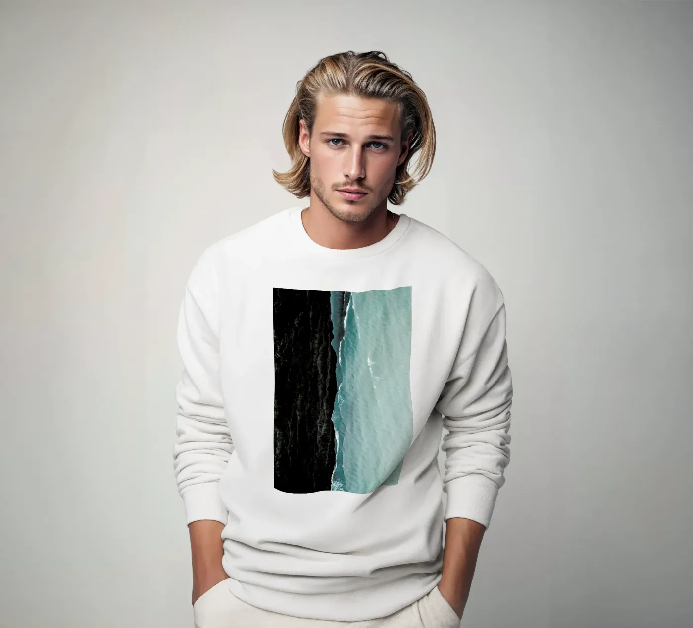 Waves sweatshirt by METROPOLIS