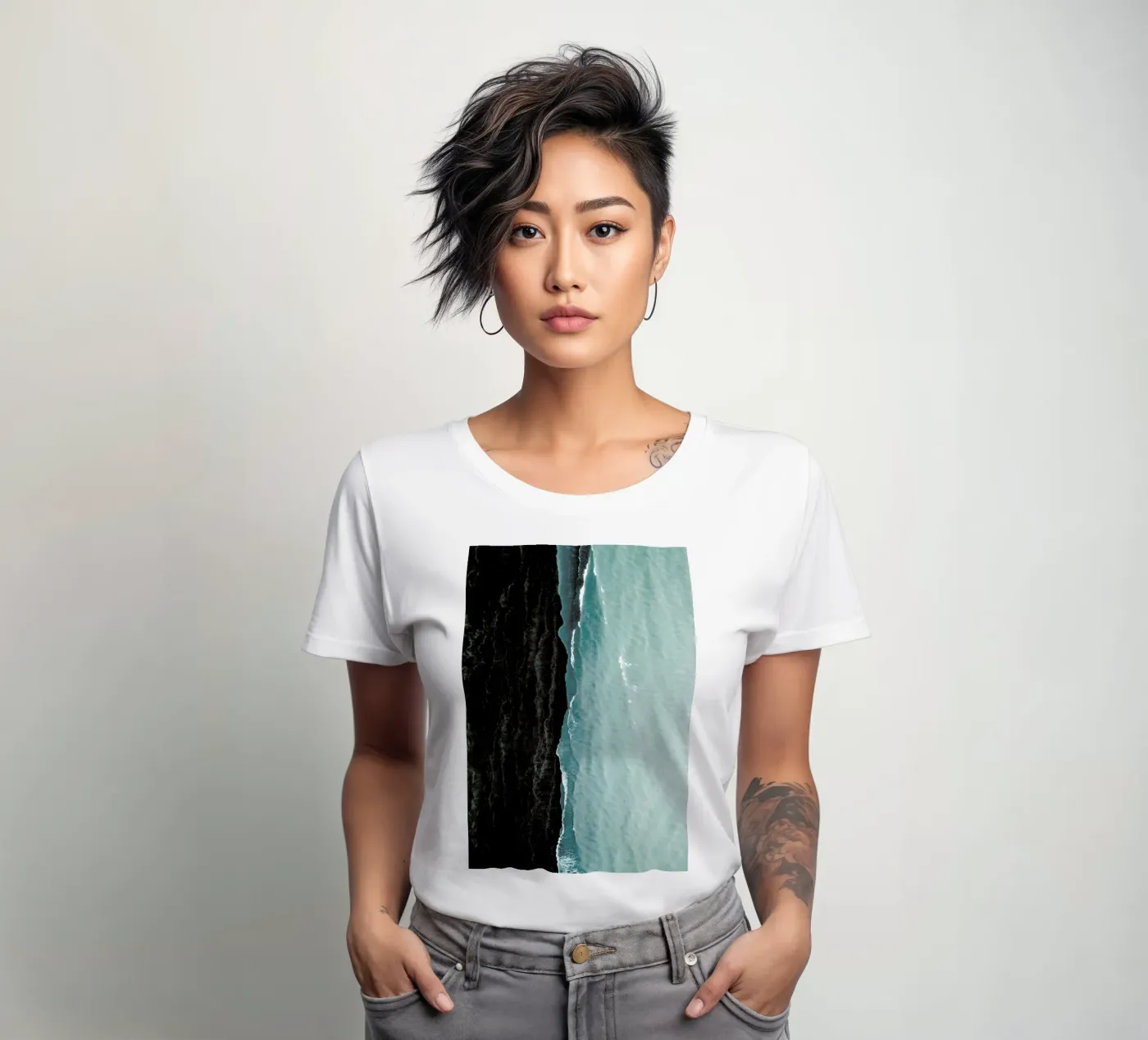 Waves t-shirt da donna da METROPOLIS