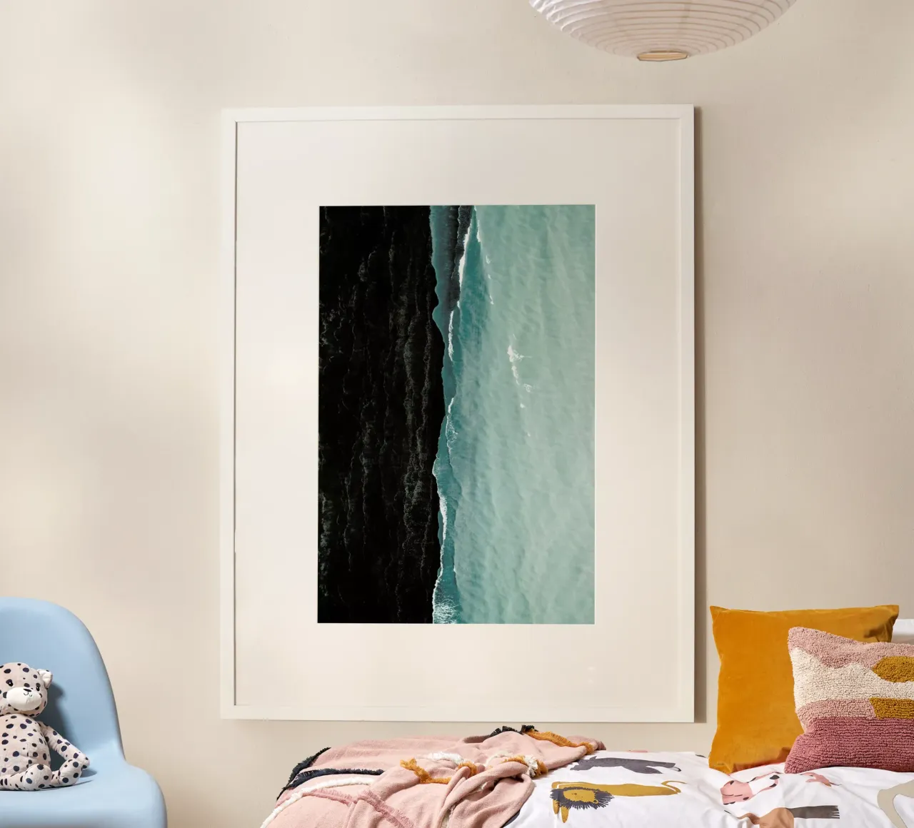 Waves poster con telaio in alluminio da METROPOLIS