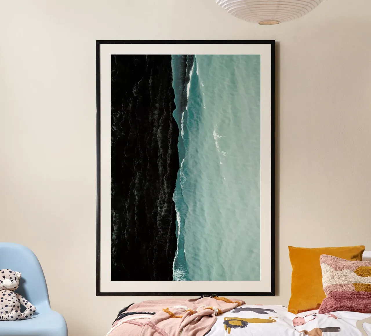 Waves poster con telaio in alluminio da METROPOLIS