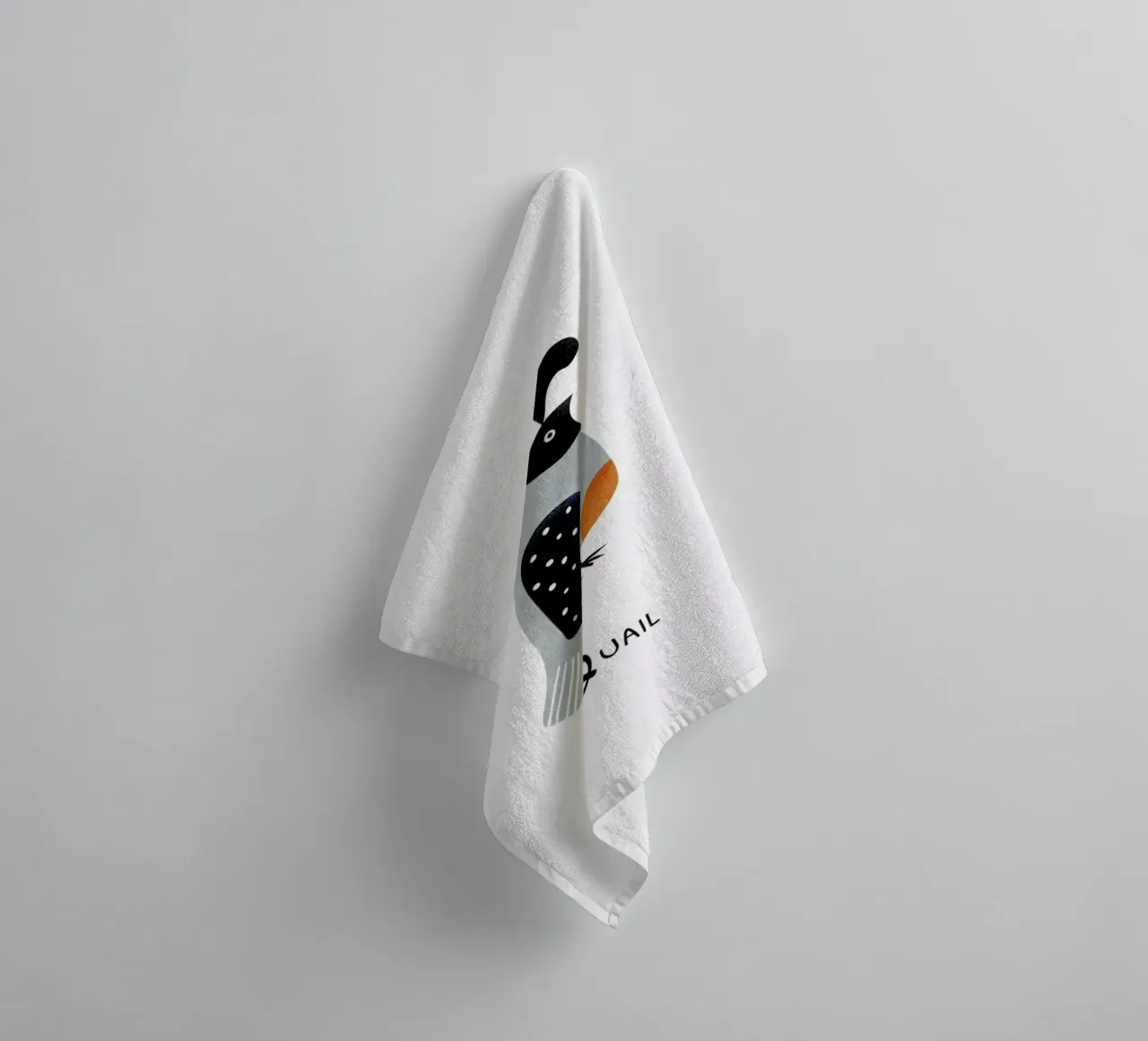 Quail asciugamano da bagno da Little Flourishes