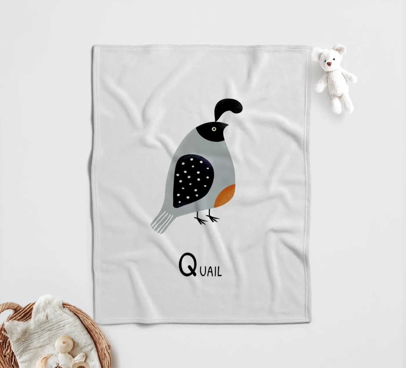 Quail Fleecedecke von Little Flourishes