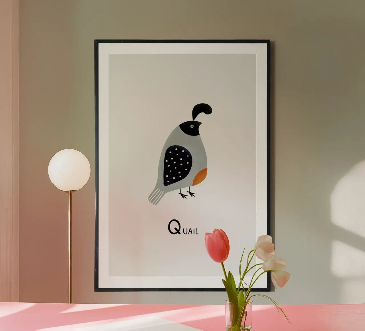 Quail poster da Little Flourishes