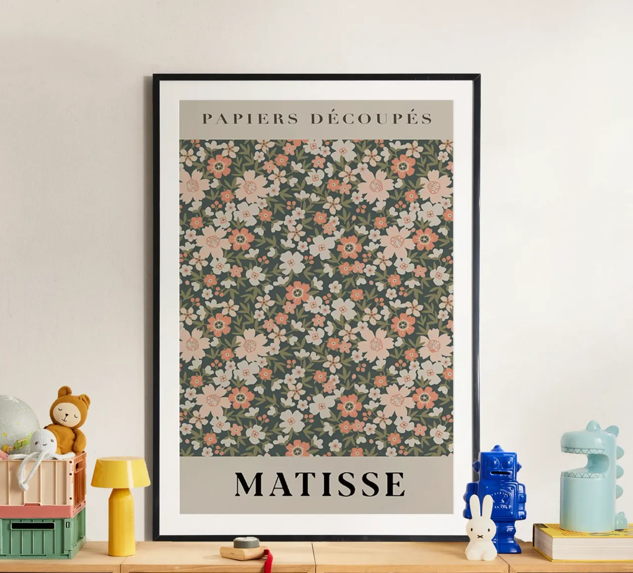 Henri Matisse - Small Flowers poster con telaio in alluminio da Trending Art Company