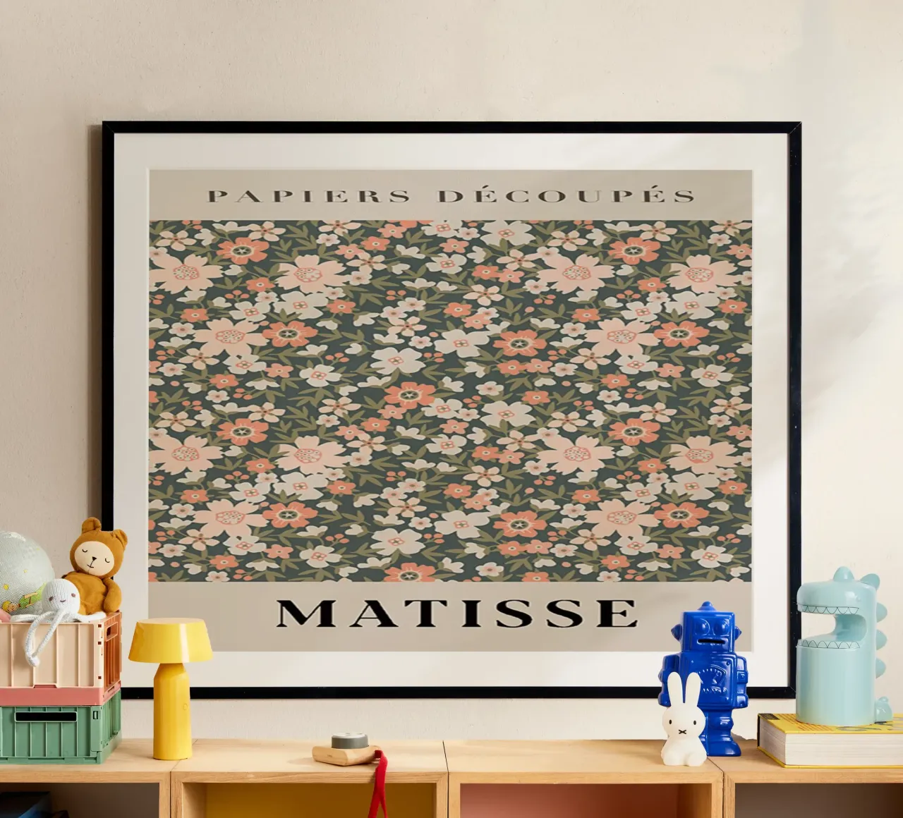 Henri Matisse - Small Flowers poster con telaio in alluminio da Trending Art Company