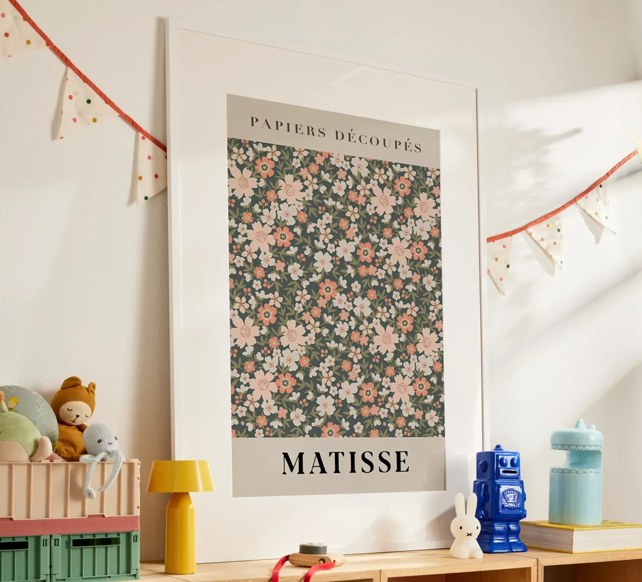 Henri Matisse - Small Flowers poster con telaio in alluminio da Trending Art Company