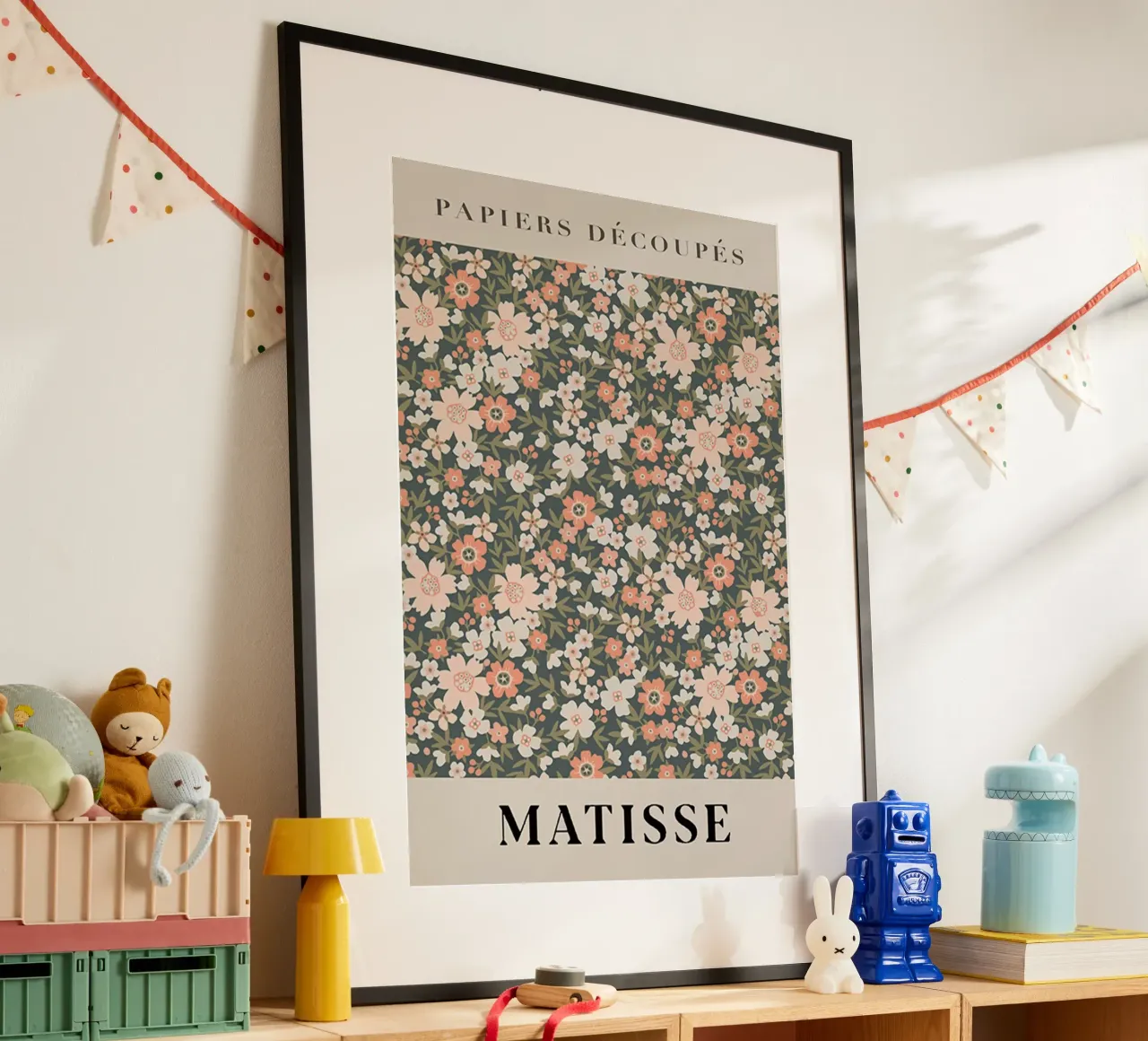Henri Matisse - Small Flowers poster con telaio in alluminio da Trending Art Company
