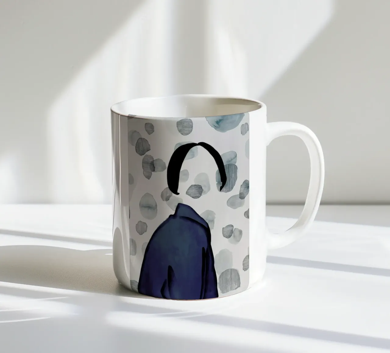 Void ceramic mug by Ramona Russu